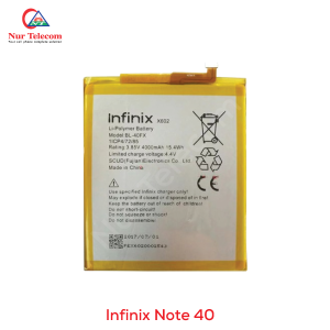 Infinix Note 40 Battery